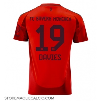 Bayern Munich Alphonso Davies #19 Maglia Gara Casa Repliche 2024-25